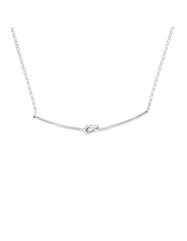 Collana Argento Rodiato Nodo