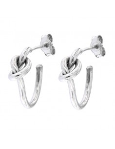 Orecchini Argento Rodiato Nodo