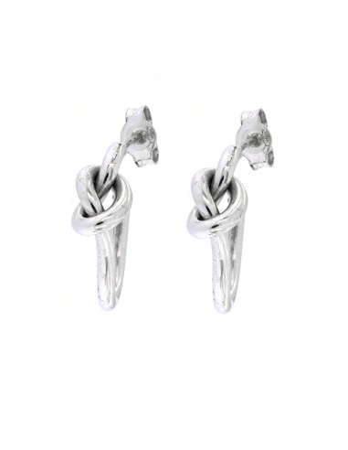 Orecchini Argento Rodiato Nodo