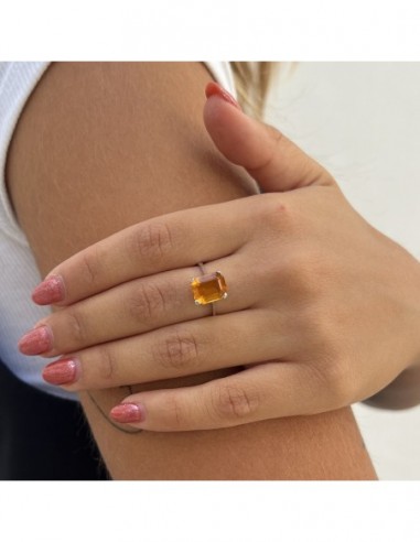 ANELLO ARGENTO RODIATO INIZIALE M E SMALTO PANNA [564cbe0f]