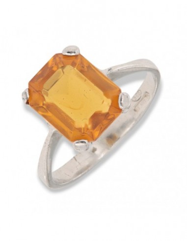ANELLO ARGENTO RODIATO INIZIALE M E SMALTO PANNA [e1517f0b]