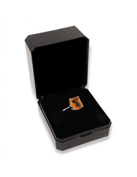 ANELLO ARGENTO RODIATO INIZIALE M E SMALTO PANNA [3d277b18]