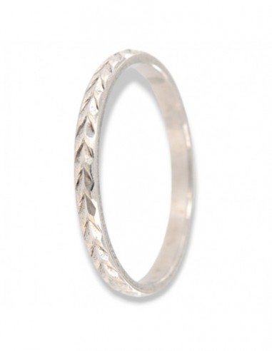 Anello Argento Rodiato Squamato [12949a82]