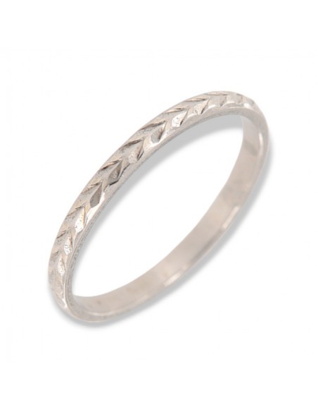 Anello Argento Rodiato Squamato [63b15276]