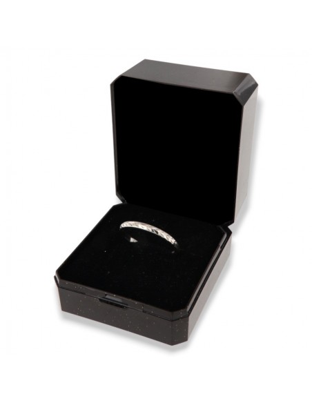 Anello Argento Rodiato Squamato [bfc75665]