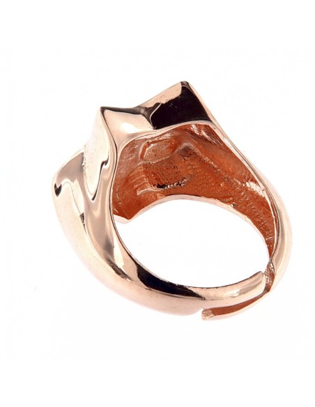 ANELLO ARGENTO RODIATO ROSA STELLA CHEVALIER [a37b6dd3]
