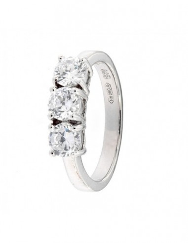 ANELLO ARGENTO 925‰ TRILOGY ZIRCONI 5 MM [f0861dbd]