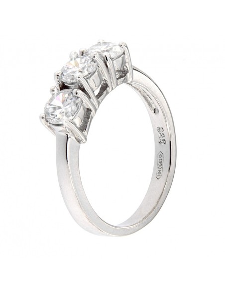 ANELLO ARGENTO 925‰ TRILOGY ZIRCONI 5 MM [228c4f9a]