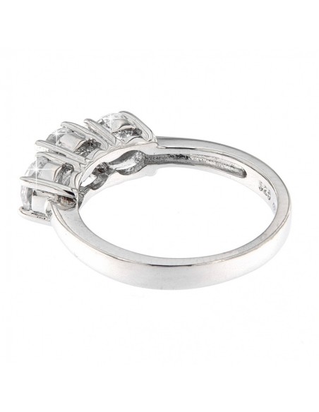 ANELLO ARGENTO 925‰ TRILOGY ZIRCONI 5 MM [90c1c980]