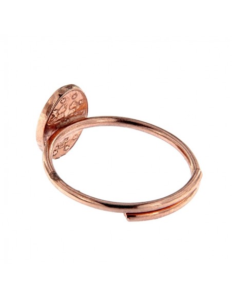 ANELLO ARGENTO ROSA MADONNA MIRACOLOSA CELESTE [d0f6d632]