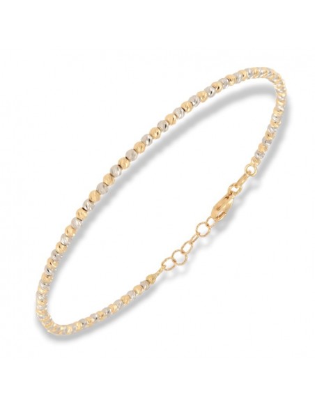 Bracciale Oro Giallo Sfere Alternate Oro Bianco 2M [36c80c4e]