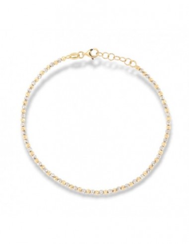 Bracciale Oro Giallo Sfere Alternate Oro Bianco 2M [60114b19]