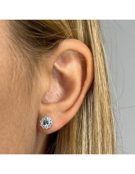 Orecchini Argento Rodiato Principessa Celeste 4x3M [fb0a9333]