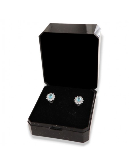 Orecchini Argento Rodiato Principessa Celeste 4x3M [fe5ad42d]