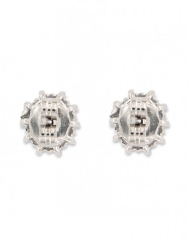 Orecchini Argento Rodiato Principessa Blu 4x3MM [2b7afb02]