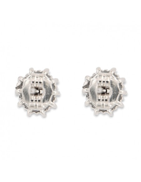 Orecchini Argento Rodiato Principessa Blu 4x3MM [2b7afb02]