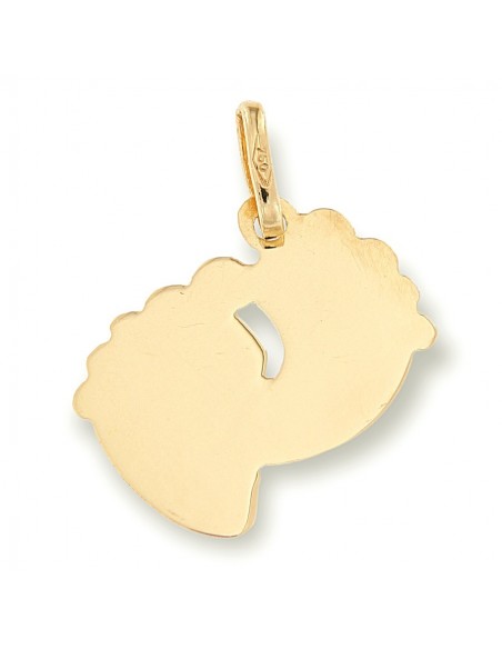 Ciondolo Oro Giallo Piedini Neonato Nascita [dbee4571]