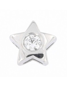 Ciondolo Oro Bianco Stella Con Zircone Centrale [536a09eb]