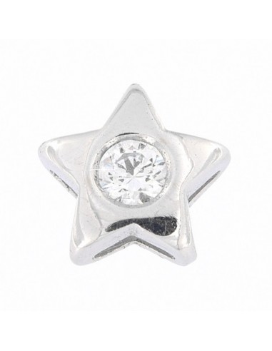 Ciondolo Oro Bianco Stella Con Zircone Centrale [536a09eb]