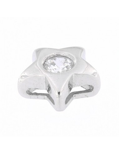 Ciondolo Oro Bianco Stella Con Zircone Centrale [c074f999]