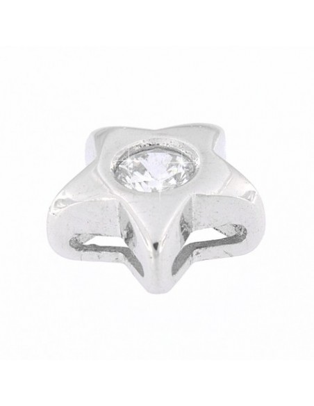 Ciondolo Oro Bianco Stella Con Zircone Centrale [c074f999]