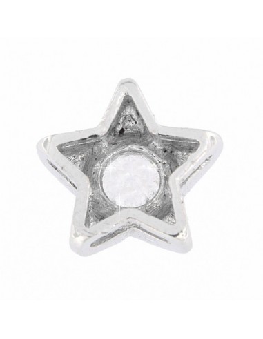 Ciondolo Oro Bianco Stella Con Zircone Centrale [c524be87]
