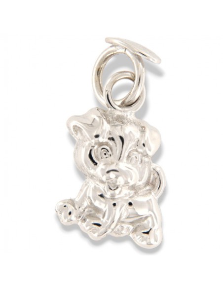 Ciondolo Oro Bianco Cagnolino [32a142c0]