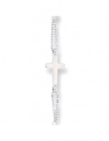 Bracciale Oro Bianco Rosario Sfere Sfaccettate [6f46c2e8]