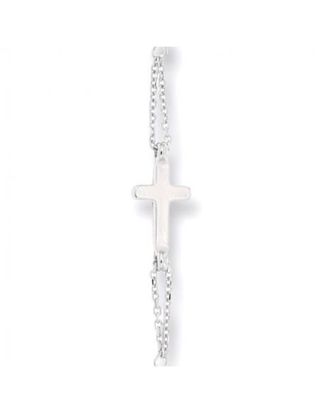 Bracciale Oro Bianco Rosario Sfere Sfaccettate [6f46c2e8]