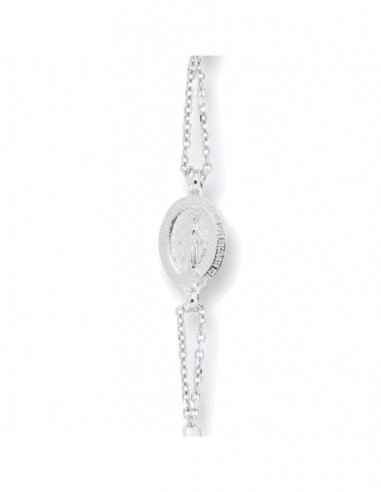 Bracciale Oro Bianco Rosario Sfere Sfaccettate [6a1685f6]