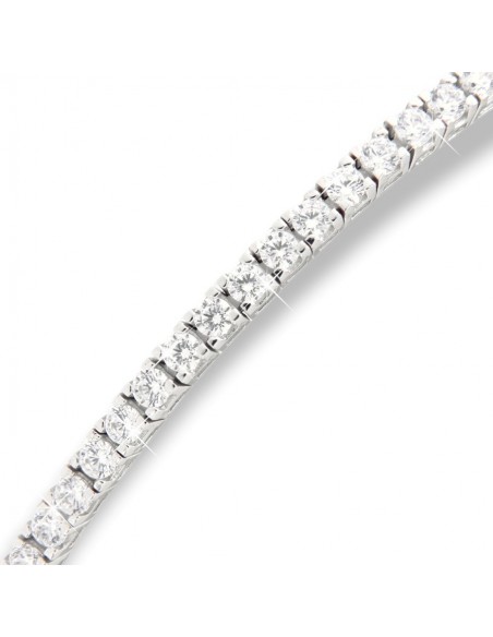 Bracciale Oro Bianco Tennis Zirconi Bianchi 2,5MM [fa01c9ed]