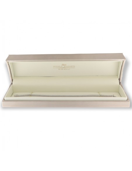Bracciale Oro Bianco Tennis Zirconi Bianchi 2,5MM [484c4ff7]