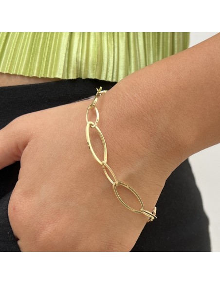 Bracciale Oro Giallo Maglia Ovale 20CM [47077464]