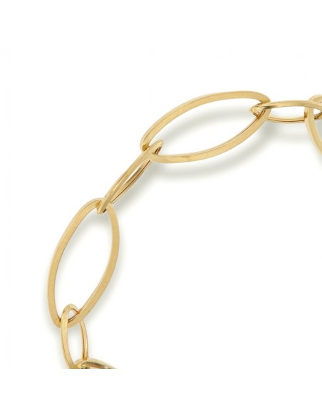Bracciale Oro Giallo Maglia Ovale 20CM [f01ab560]