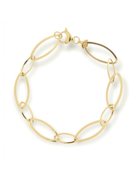 Bracciale Oro Giallo Maglia Ovale 20CM [f54af27e]