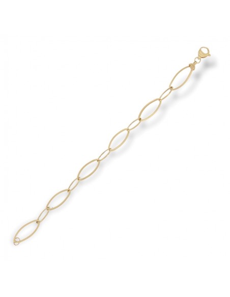 Bracciale Oro Giallo Maglia Ovale 20CM [4257337a]