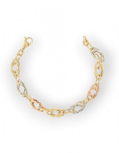 Bracciale Oro Giallo e Bianco Grumetta 1+1 [b925e3c7]