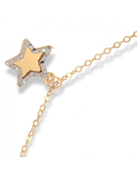 Bracciale Oro Giallo Stelle Bordo Diamantato [4c959cc3]