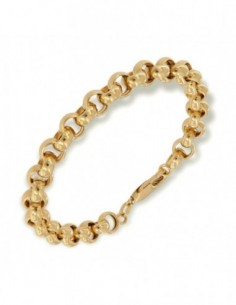Bracciale Oro Giallo Maglia Rollo Liscia Grande [28f4e90f]