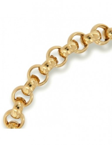 Bracciale Oro Giallo Maglia Rollo Liscia Grande [e2f16664]