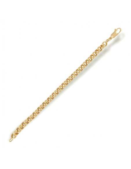 Bracciale Oro Giallo Maglia Rollo Liscia Grande [50bce07e]