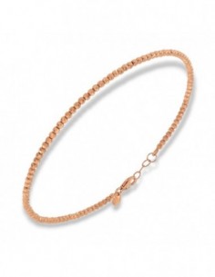 Bracciale Oro Rosa Sfere Sfaccettate 2MM [e7d7e4f2]