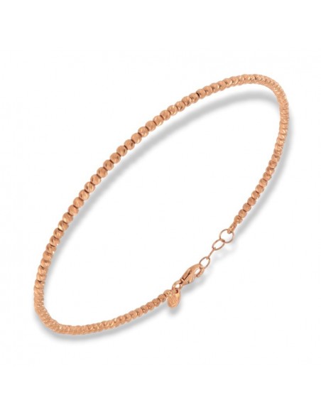 Bracciale Oro Rosa Sfere Sfaccettate 2MM [e7d7e4f2]