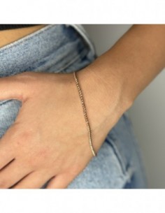 Bracciale Oro Rosa Sfere Sfaccettate 2MM [e7d7e4f2] 2