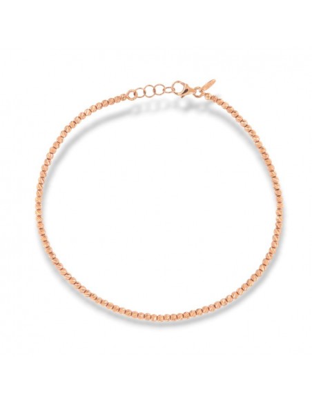 Bracciale Oro Rosa Sfere Sfaccettate 2MM [f29d6e86]