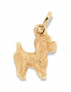 Ciondolo Oro Giallo Barboncino Diamantato [6405d0b6]