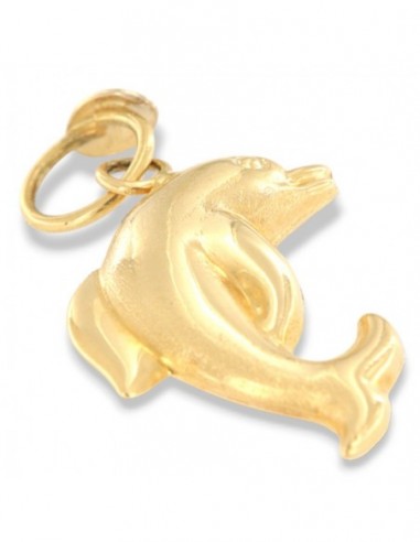 Ciondolo Oro Giallo Delfino Lucido Bombato [d76e978b]