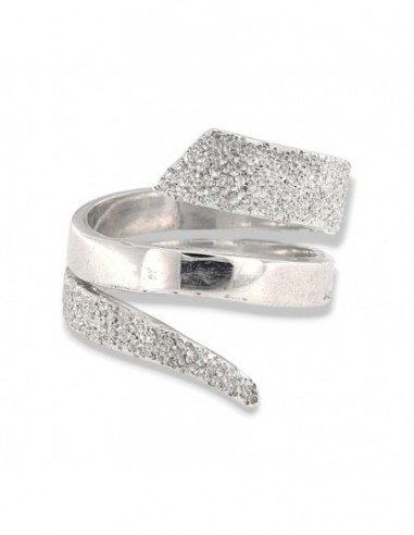 Anello Argento Rodiato Serpente Diamantato [eebaf8fc]