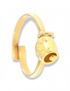 Anello Argento Dorato Campanello [e2481d91]