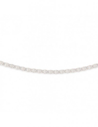 Collana Oro Bianca Maglia Marina Sottile [66494aef]